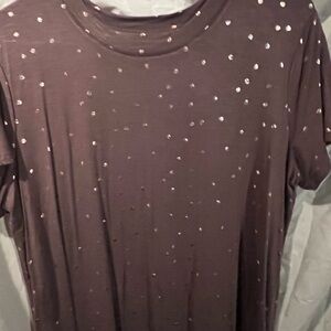 Elegant Sequin Short Sleeve Tee